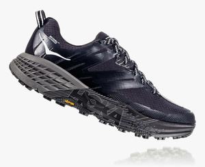 Hoka One One Women's Speedgoat 3 Waterproof Hiking Shoes Black/White Canada [AXJES-8094]